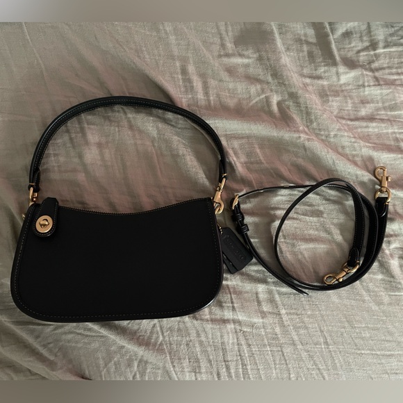 Coach Black Swinger Shoulder Bag - Picture 12 of 13